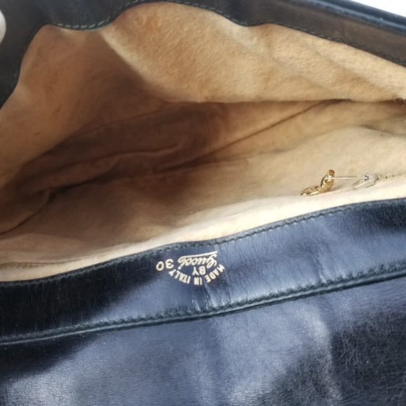 Auth Vintage GUCCI Horsebit embossed Canvas and Leather Shoulder handbag - Picture 16 of 16